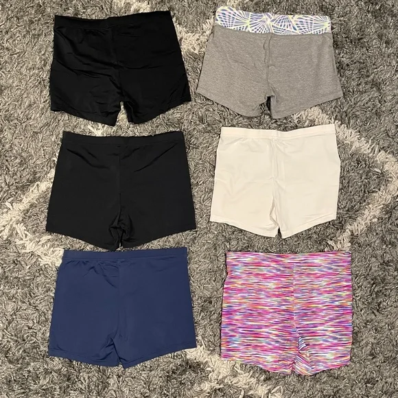 Girls Activewear Bundle Sports Bras Shorts Gymnastics Dance Acro Size 10-14 - Picture 3 of 10